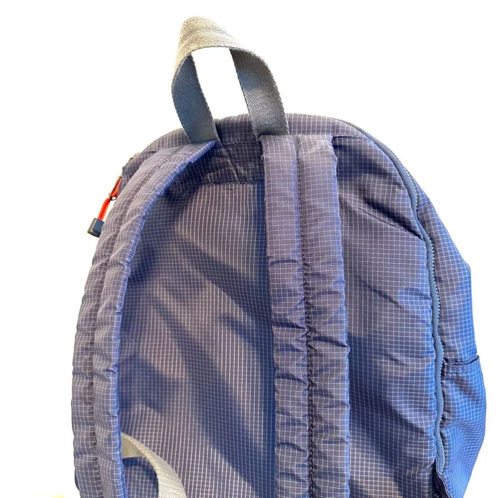 State Blue and Black Geometric Print Backpack